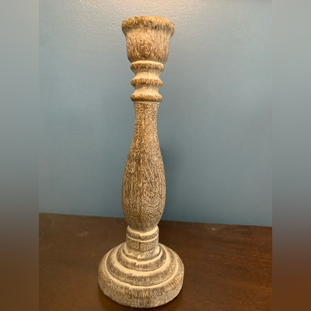 Rustic Wooden Candle Holder